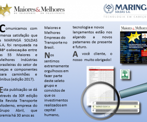 PRÊMIO MAIORES E MELHORES 2017