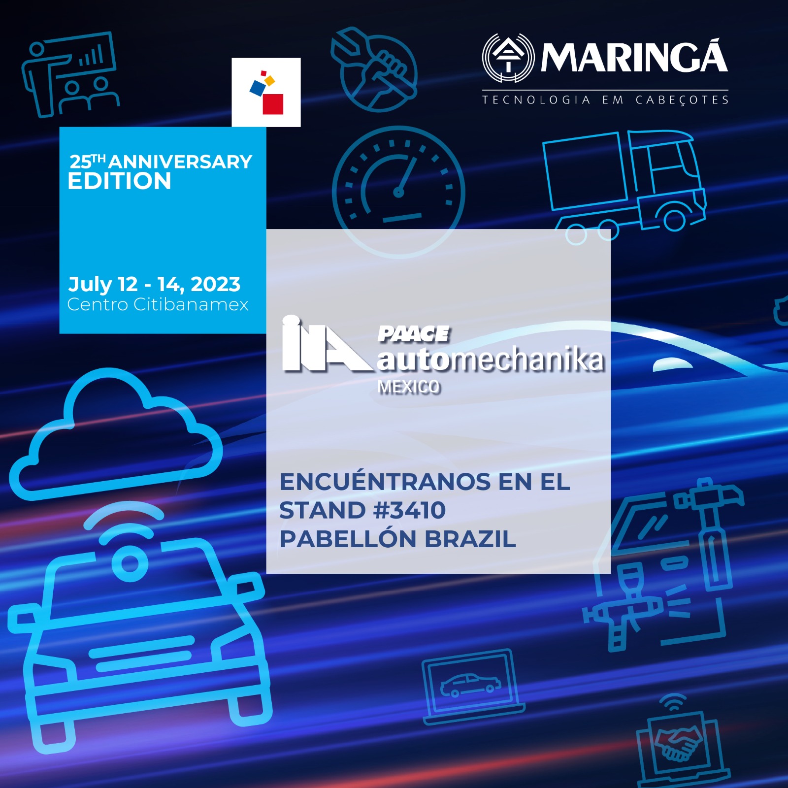 Maringa Cylinder Heads Tech participará da INA PAACE AUTOMECHANIKA MEXICO – Cidade do México