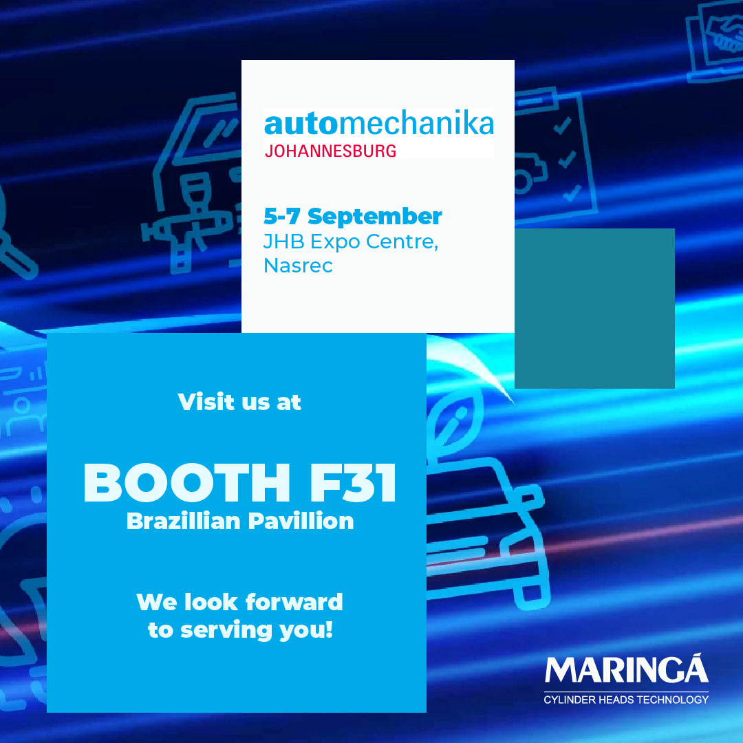 A Maringá Tec participará da Automechanika Johannesburg.